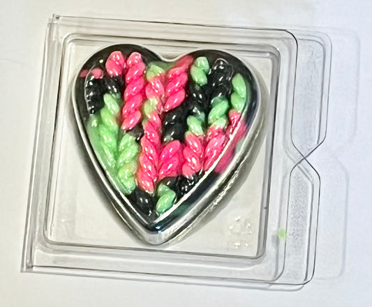 Heart shaped mini wax melt clamshell - Get 10 for £6