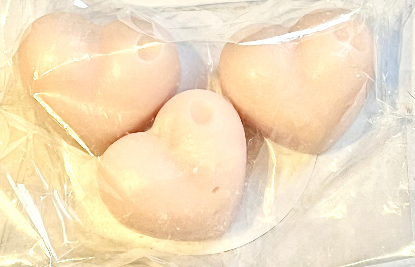 Heart shaped wax melts