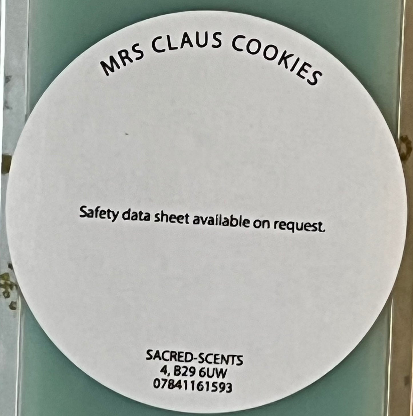 Mrs Claus’s Cookies clamshell