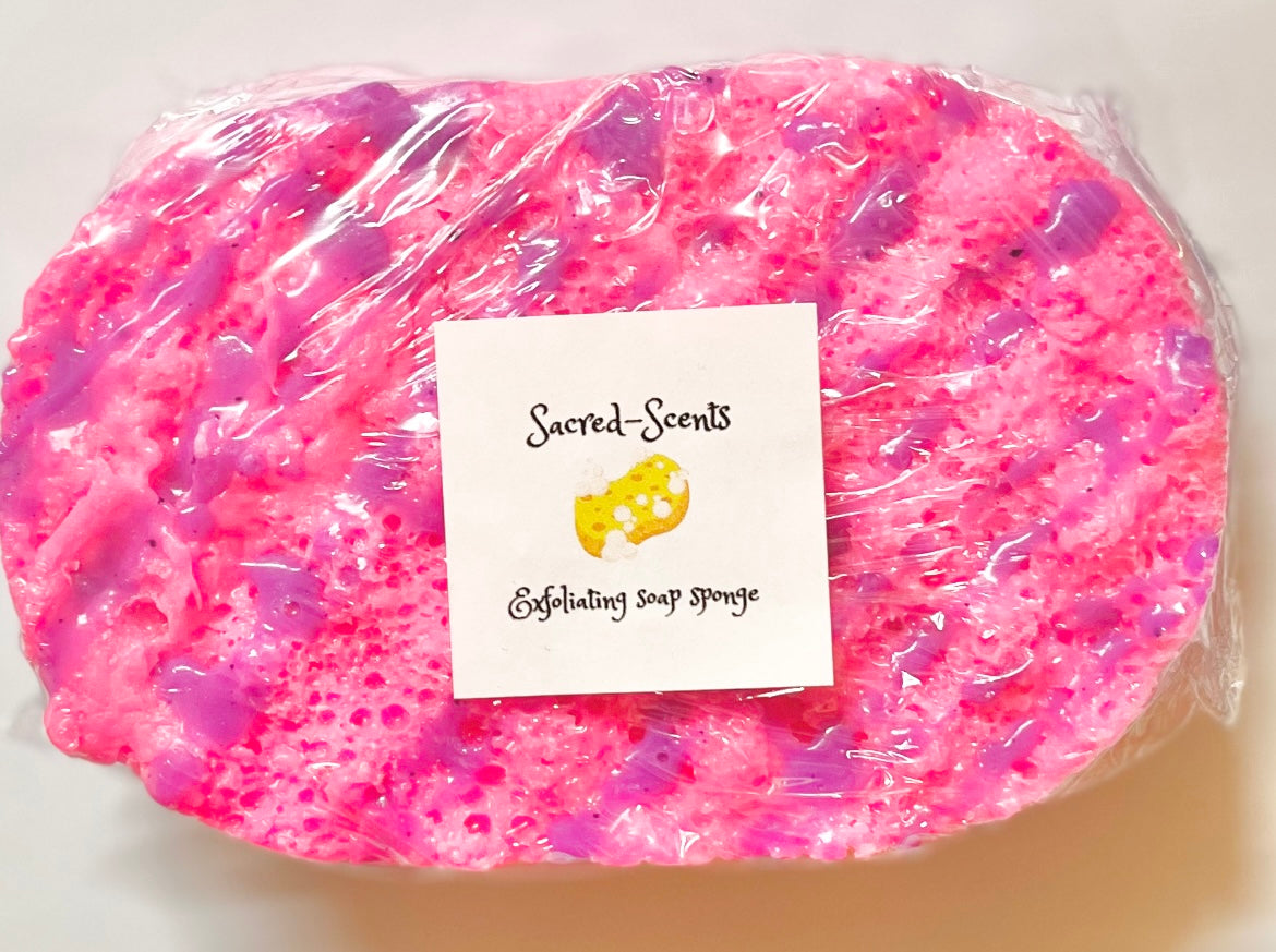 Glamorous Scented Exfoliating Soap Sponge