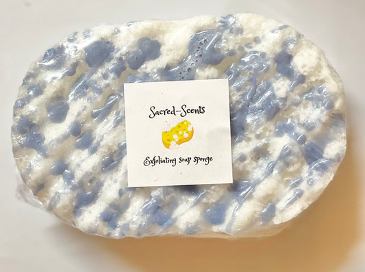 Cotton Fluff Scented Exfoliating Soap Sponge