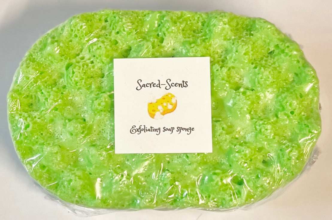 Sea Mint & Minerals Scented Exfoliating Soap Sponge