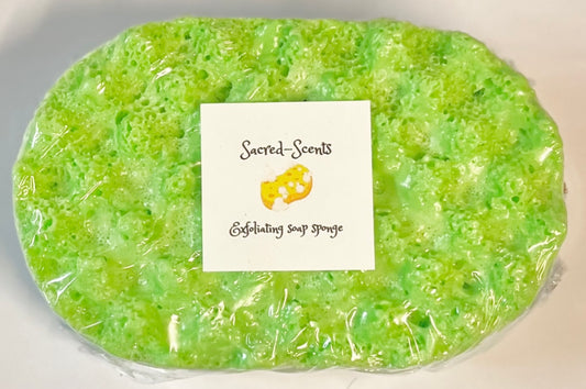 Sea Mint & Minerals Scented Exfoliating Soap Sponge