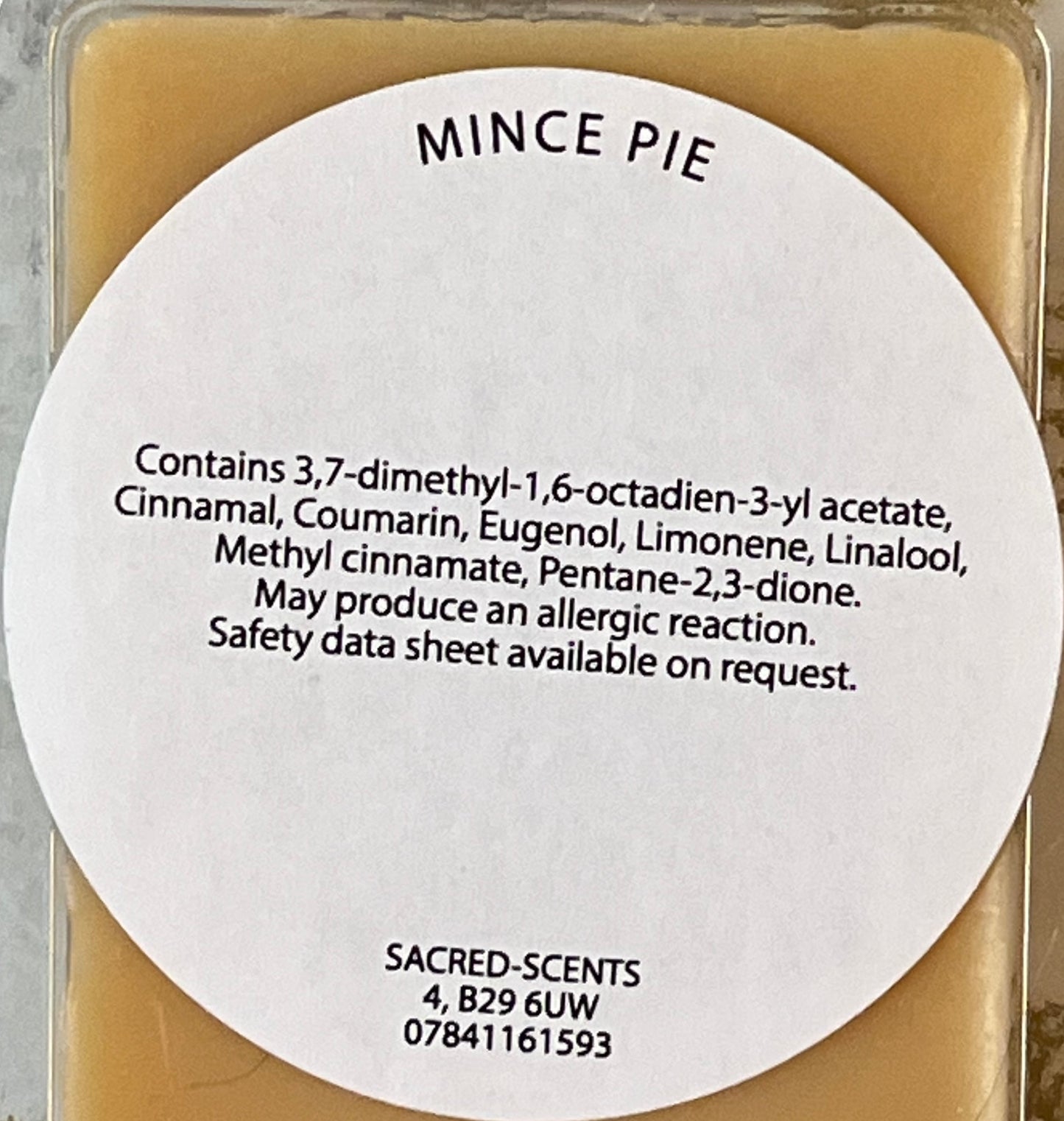 Mince Pie clamshell