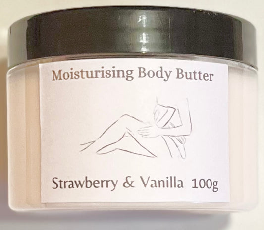 Strawberry & Vanilla Moisturising Body Butter