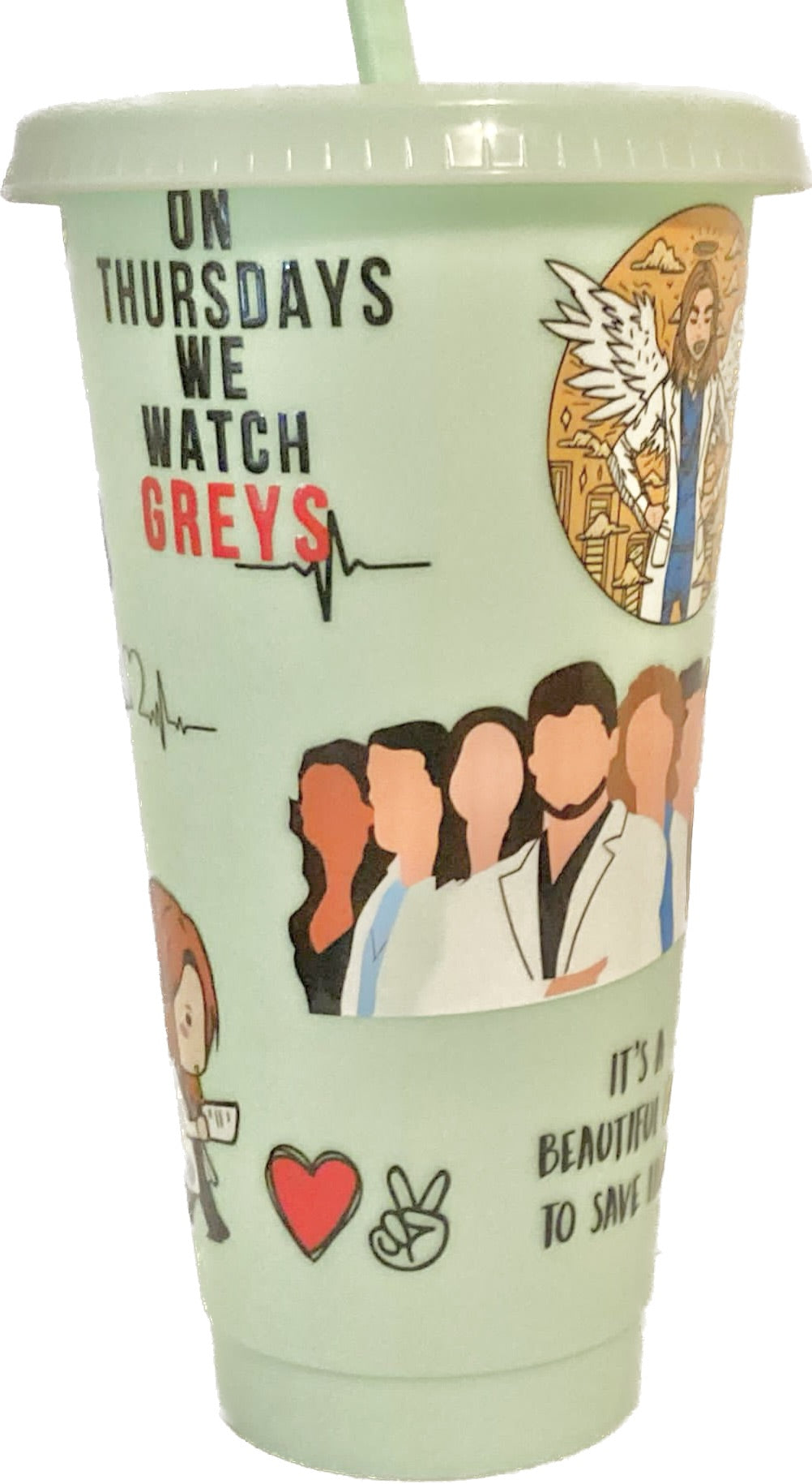 Greys Anatomy 24oz Cold Cup