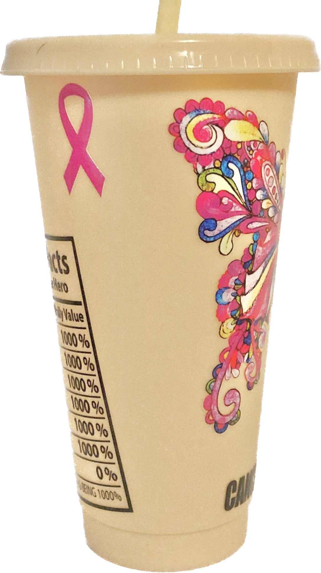 Breast Cancer Awareness/ Survivor 24oz Cold Cup